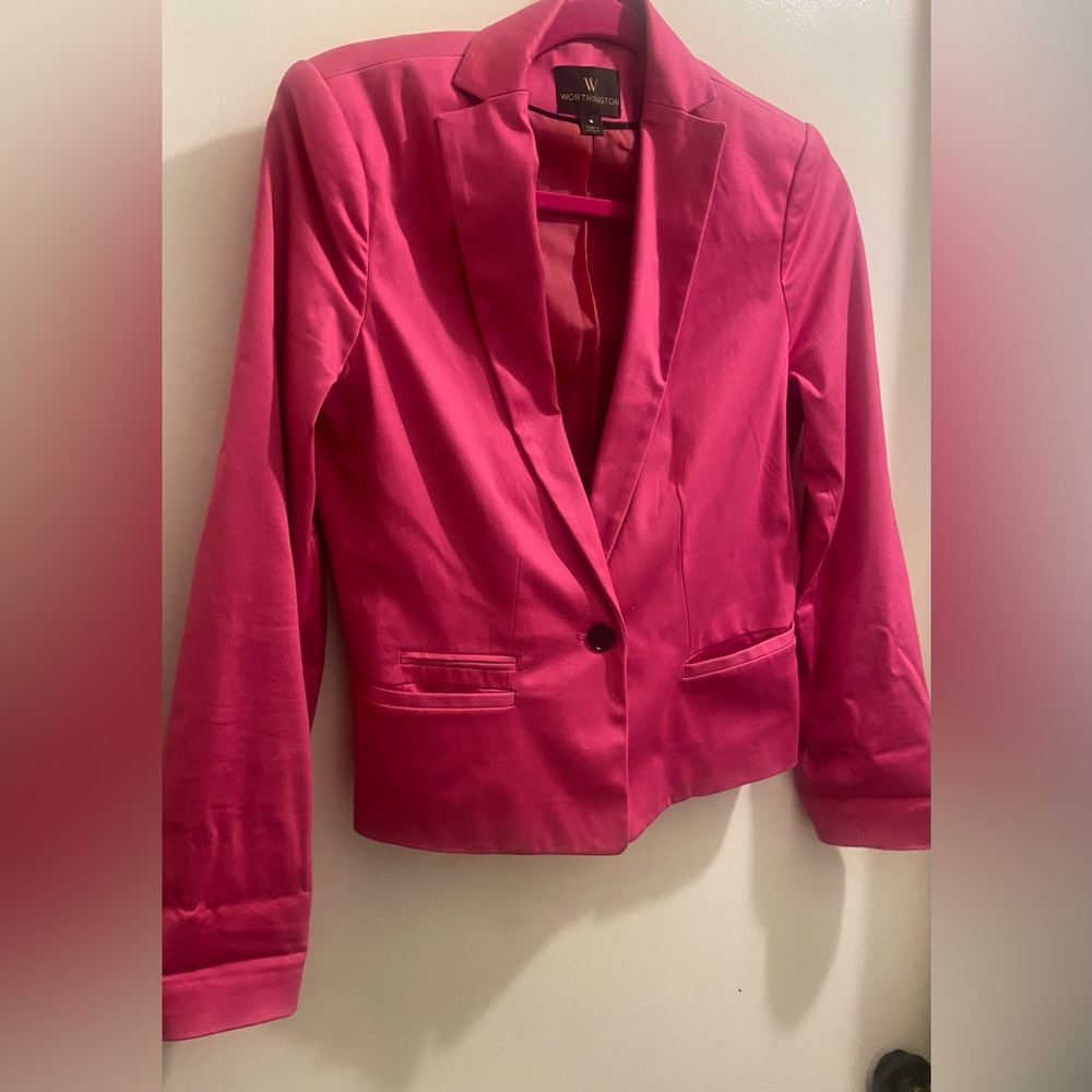 Dark pink blazer